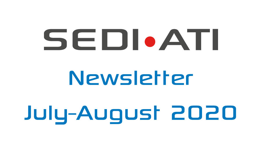 Logo Newsletter of SEDI-ATI dated July and August 2020