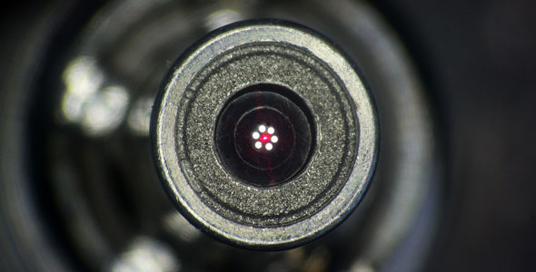 Nuclearized fiber optic probe with sapphire window