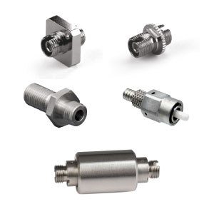 Fiber optic connectors and adapters