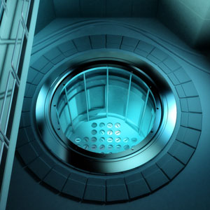 Mesure optique du niveau d'eau dans les piscines des réacteurs nucléaires