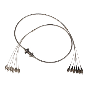 optical fiber hermetic feedthrough for corrosive and hostile environments